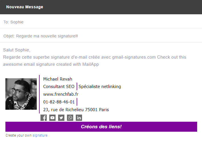 Signature gmail